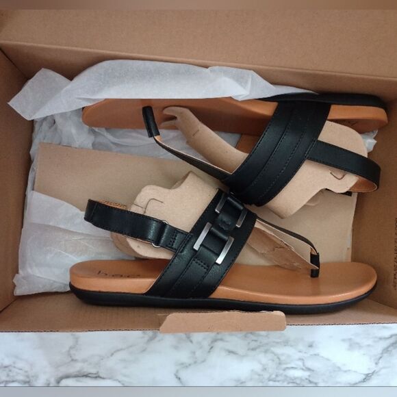 NIB B.O.C. Born Concept Keegan Black Thong Sandals Size 9M - Picture 5 of 13